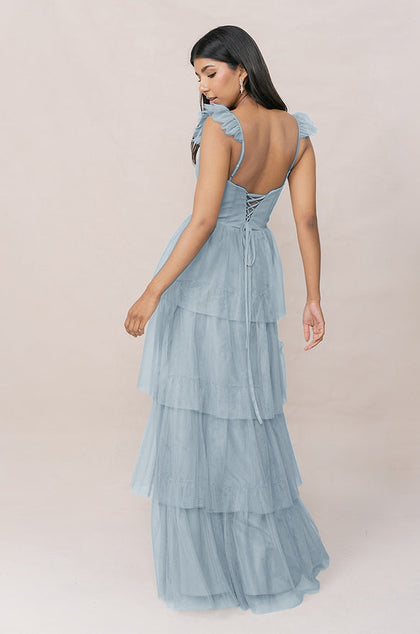 Poppy Tulle Dress | Made To Order | Sky Blue