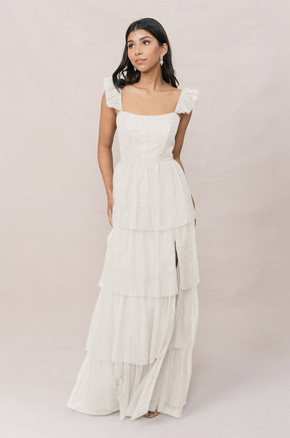 Poppy Tulle Dress | Made To Order | White Pearl