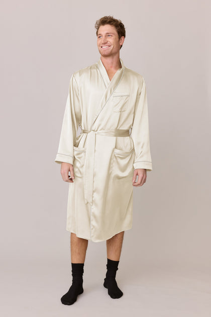 Color: Pale Yellow Satin with White Pearl Piping
