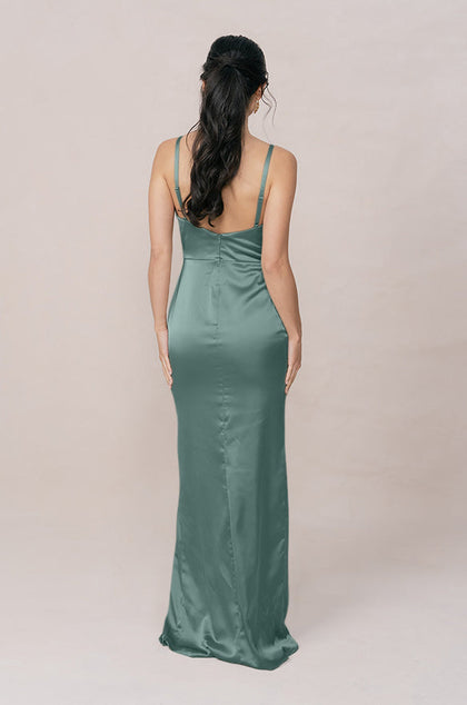 Rava Satin Dress | Made To Order | Rosemary