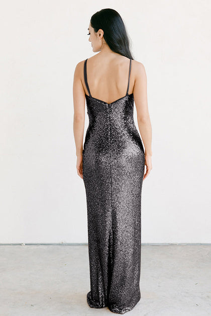 Rava Sequin Dress | Made To Order | Black