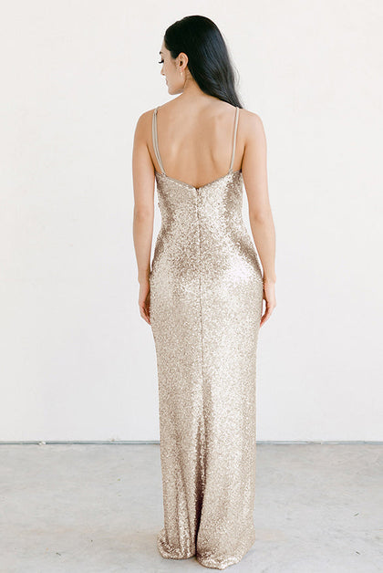 Rava Sequin Dress | Made To Order | Gold