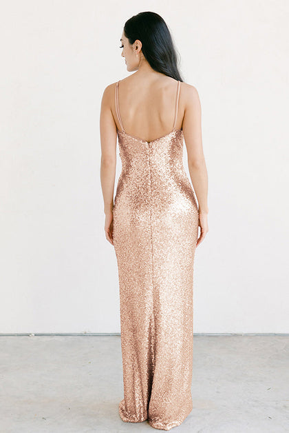 Rava Sequin Dress | Made To Order | Gold