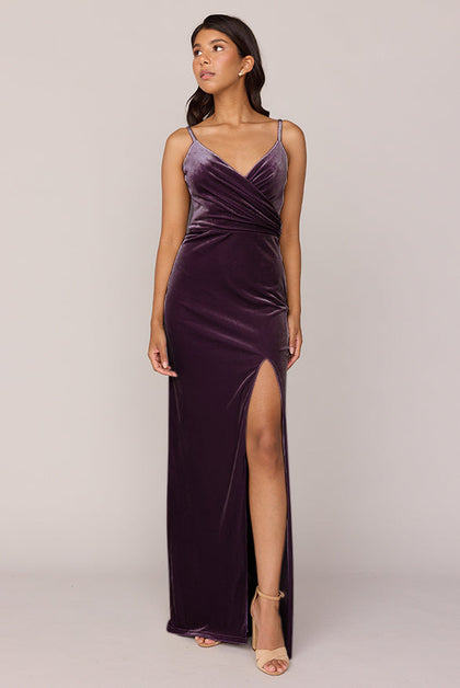 Rava Velvet Dress | Made To Order | Purple