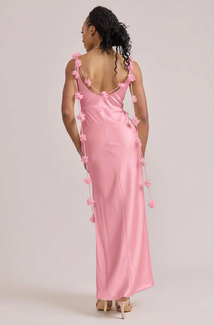 Remi Luxe Satin Dress | Made To Order | Rosette