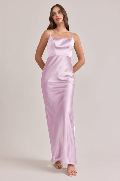 Remi Satin Dress | Made To Order | Baby Pink