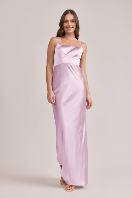 Remi Satin Dress | Made To Order | Baby Pink
