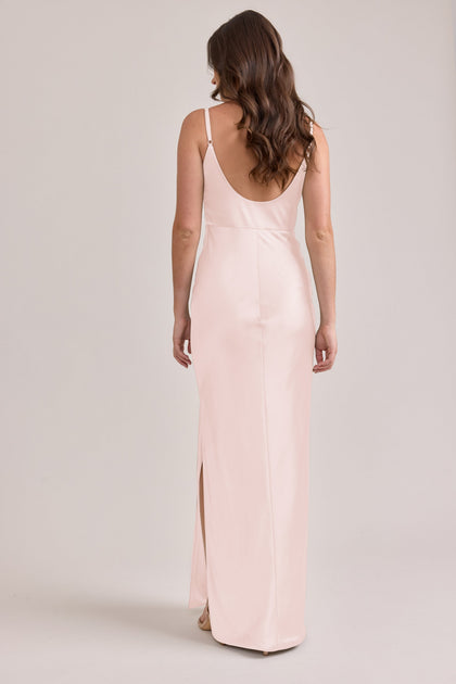 Remi Satin Dress | Made To Order | Blush