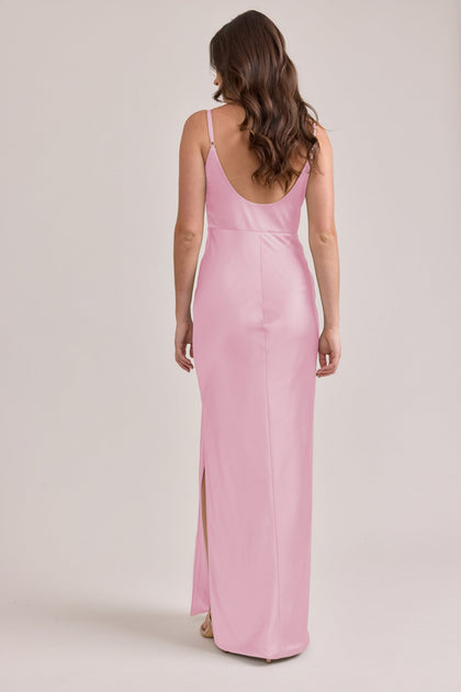Remi Satin Dress | Made To Order | Perfect Pink