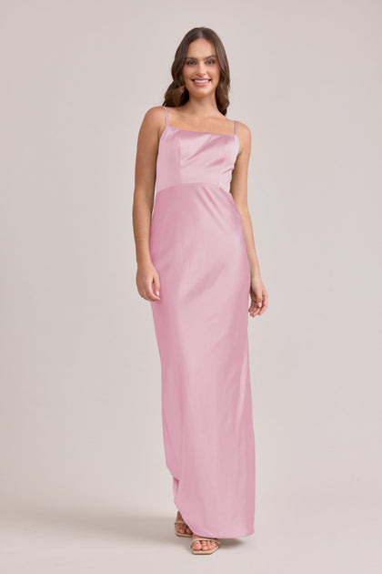Remi Satin Dress | Made To Order | Perfect Pink