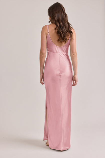 Remi Satin Dress | Made To Order | Rosette