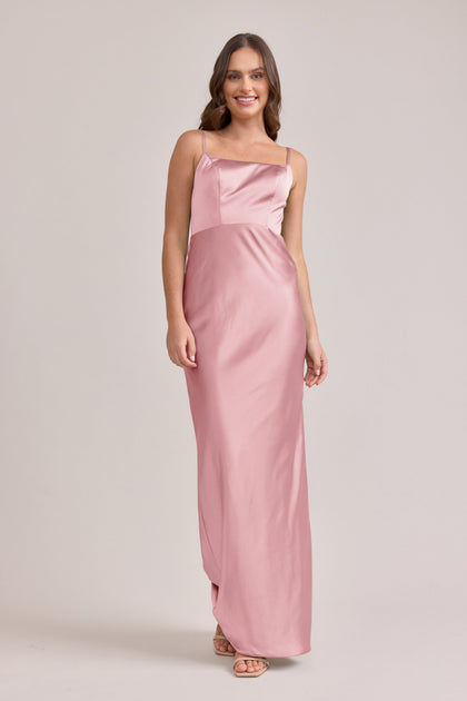 Remi Satin Dress | Made To Order | Rosette