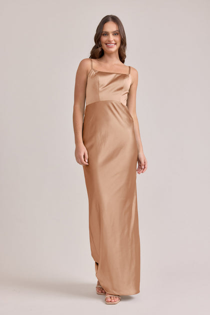 Remi Satin Dress | Made To Order | Toffee