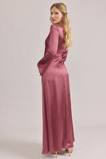Rhiannon Satin Dress | Made To Order | Raspberry