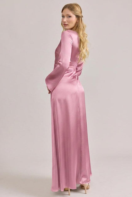 Rhiannon Satin Dress | Made To Order | Rosette