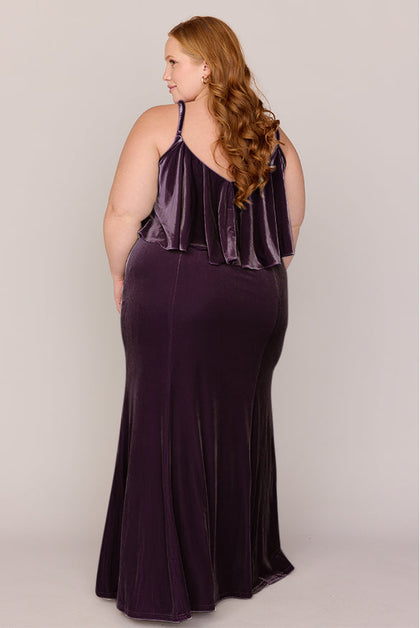 Riley Convertible Velvet Dress | Made To Order | Purple