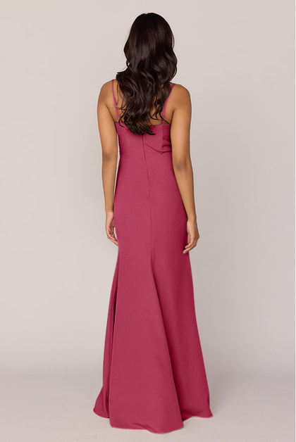 Rory Crepe Dress | Made To Order | Berry