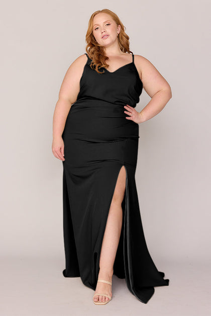 Rory Crepe Dress | Made To Order | Black