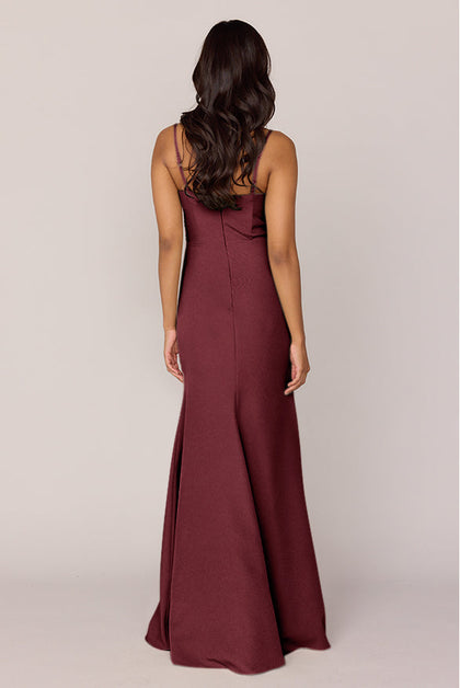 Rory Crepe Dress | Made To Order | Cabernet
