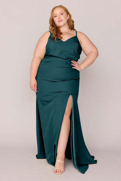 Rory Crepe Dress | Made To Order | Classic Emerald