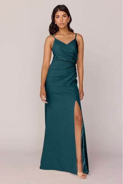 Rory Crepe Dress | Made To Order | Classic Emerald