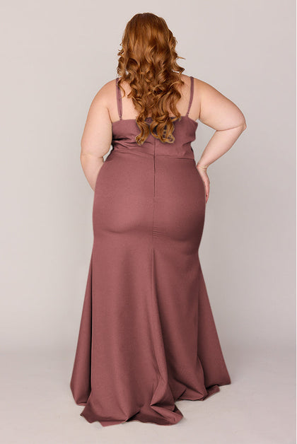 Rory Crepe Dress | Made To Order | Dusty Rose