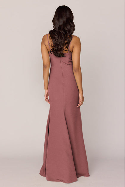 Rory Crepe Dress | Made To Order | Dusty Rose
