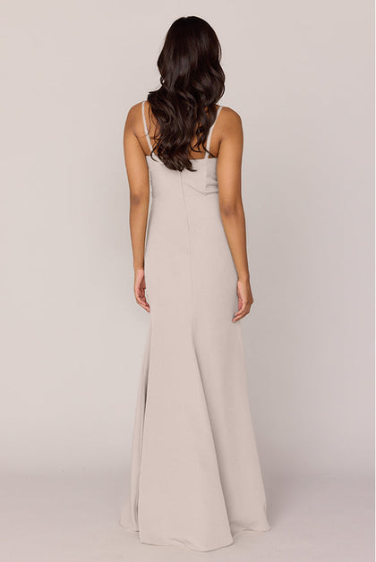 Rory Crepe Dress | Made To Order | Gold Champagne