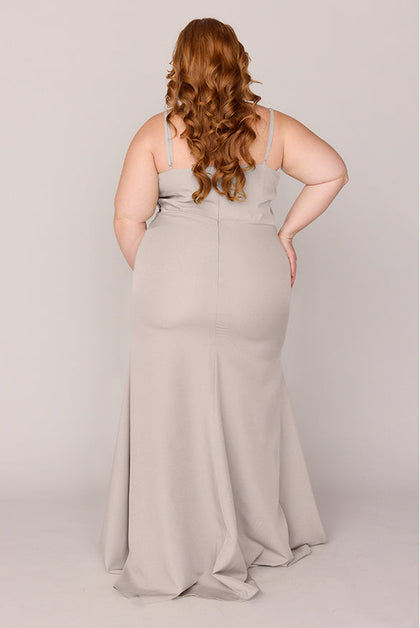 Rory Crepe Dress | Made To Order | Gold Champagne