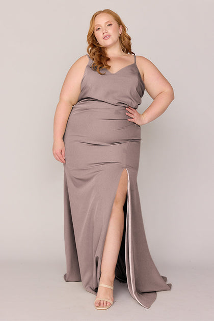Rory Crepe Dress | Made To Order | Latte