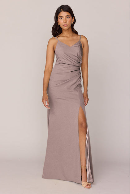 Rory Crepe Dress | Made To Order | Latte