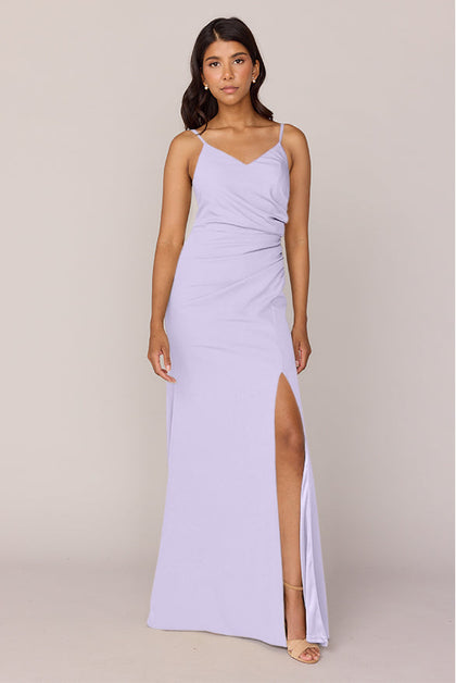 Rory Crepe Dress | Made To Order | Light Lavender