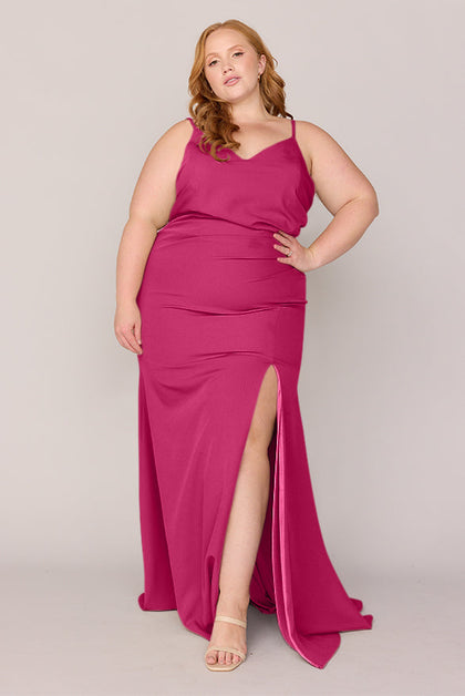 Rory Crepe Dress | Made To Order | Malibu Pink