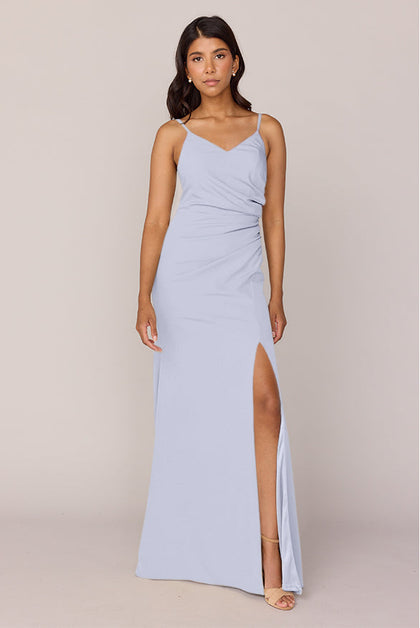 Rory Crepe Dress | Made To Order | Periwinkle