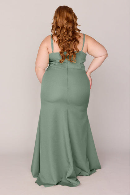 Rory Crepe Dress | Made To Order | Sage