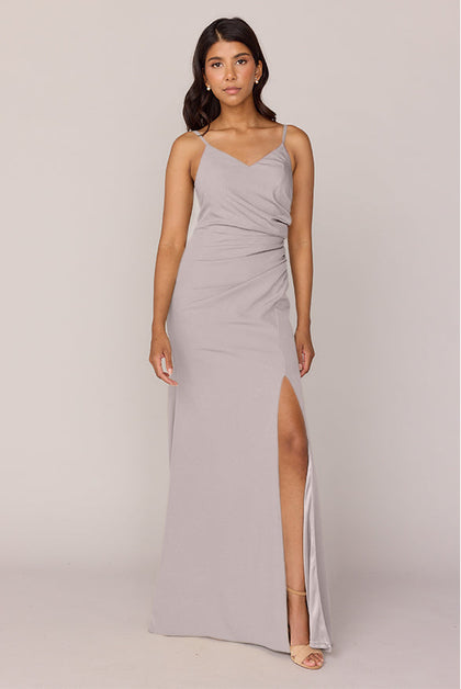 Rory Crepe Dress | Made To Order | Taupe
