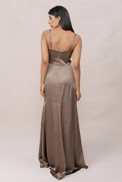 Rory Satin Dress | Made To Order | Truffle