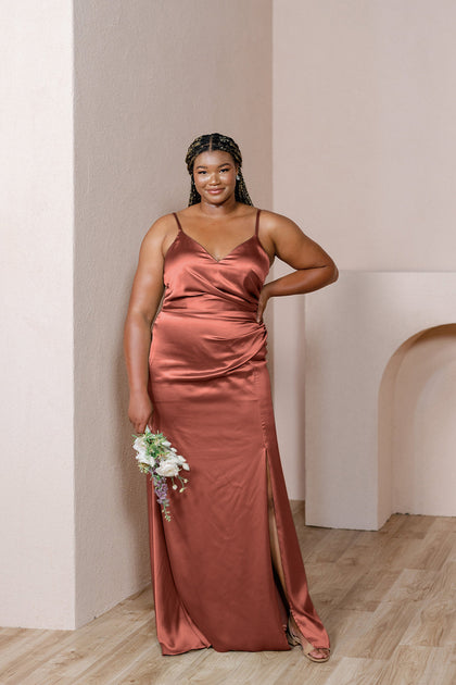 Rory Satin Dress | Cinnamon Rose