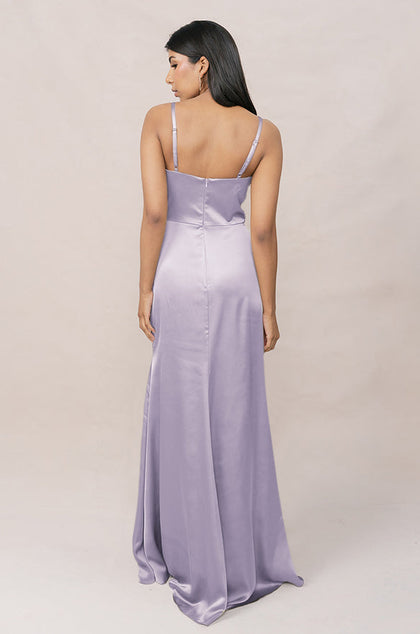 Rory Satin Dress | Made To Order | Light Lavender