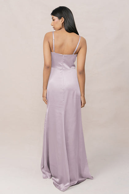 Rory Satin Dress | Made To Order | Lilac