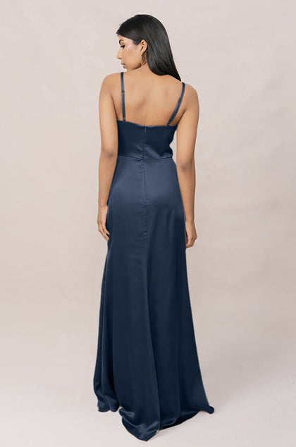 Rory Satin Dress | Made To Order | Romantic Blue