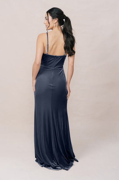 Rory Velvet Dress | Made To Order | Indie Blue