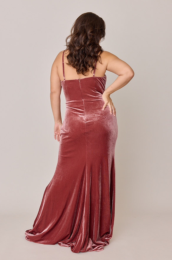 Rory Velvet Dress | Made To Order Mahogany Rory Velvet Dress | Made To Order Mahogany