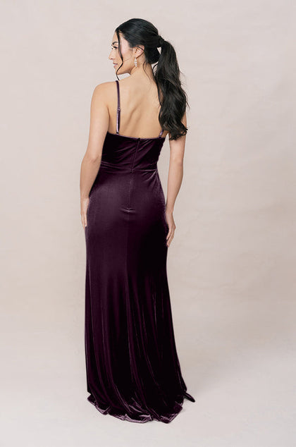 Rory Velvet Dress | Made To Order | Purple
