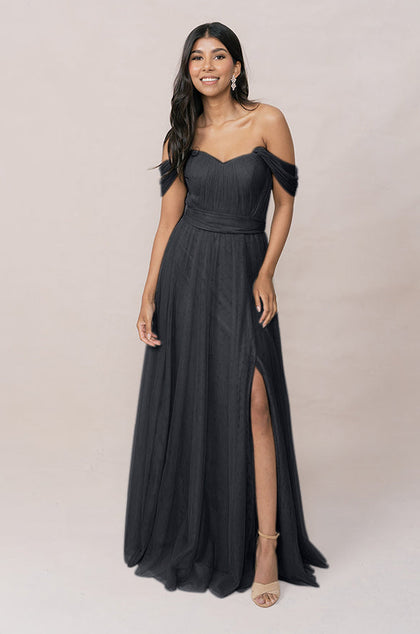 Rosalie Tulle Convertible Dress | Made To Order | Black