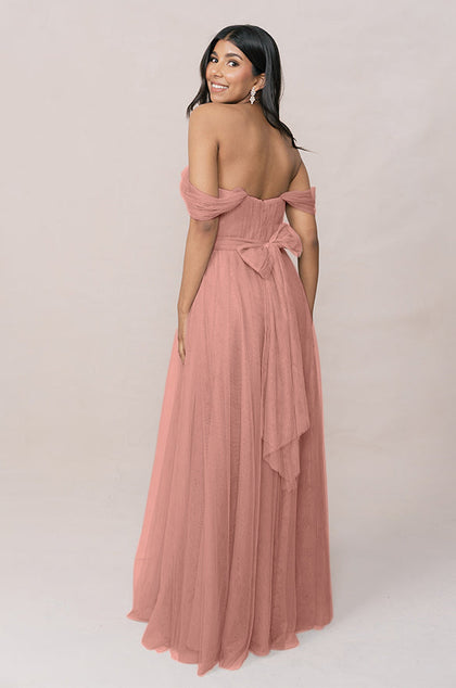 Rosalie Tulle Convertible Dress | Made To Order | Desert Rose