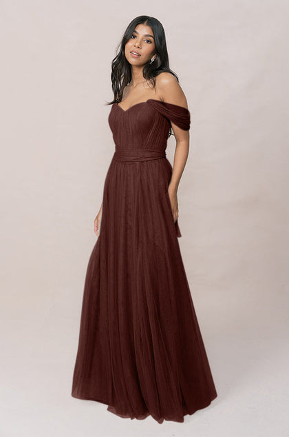 Rosalie Tulle Convertible Dress | Made To Order | Mahogany