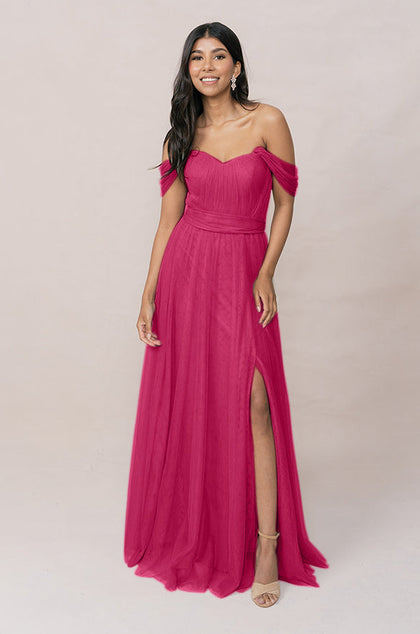 Rosalie Tulle Convertible Dress | Made To Order | Malibu Pink