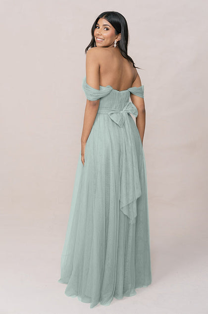 Rosalie Tulle Convertible Dress | Made To Order | Sage