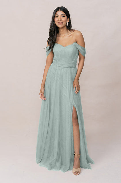 Rosalie Tulle Convertible Dress | Made To Order | Sage